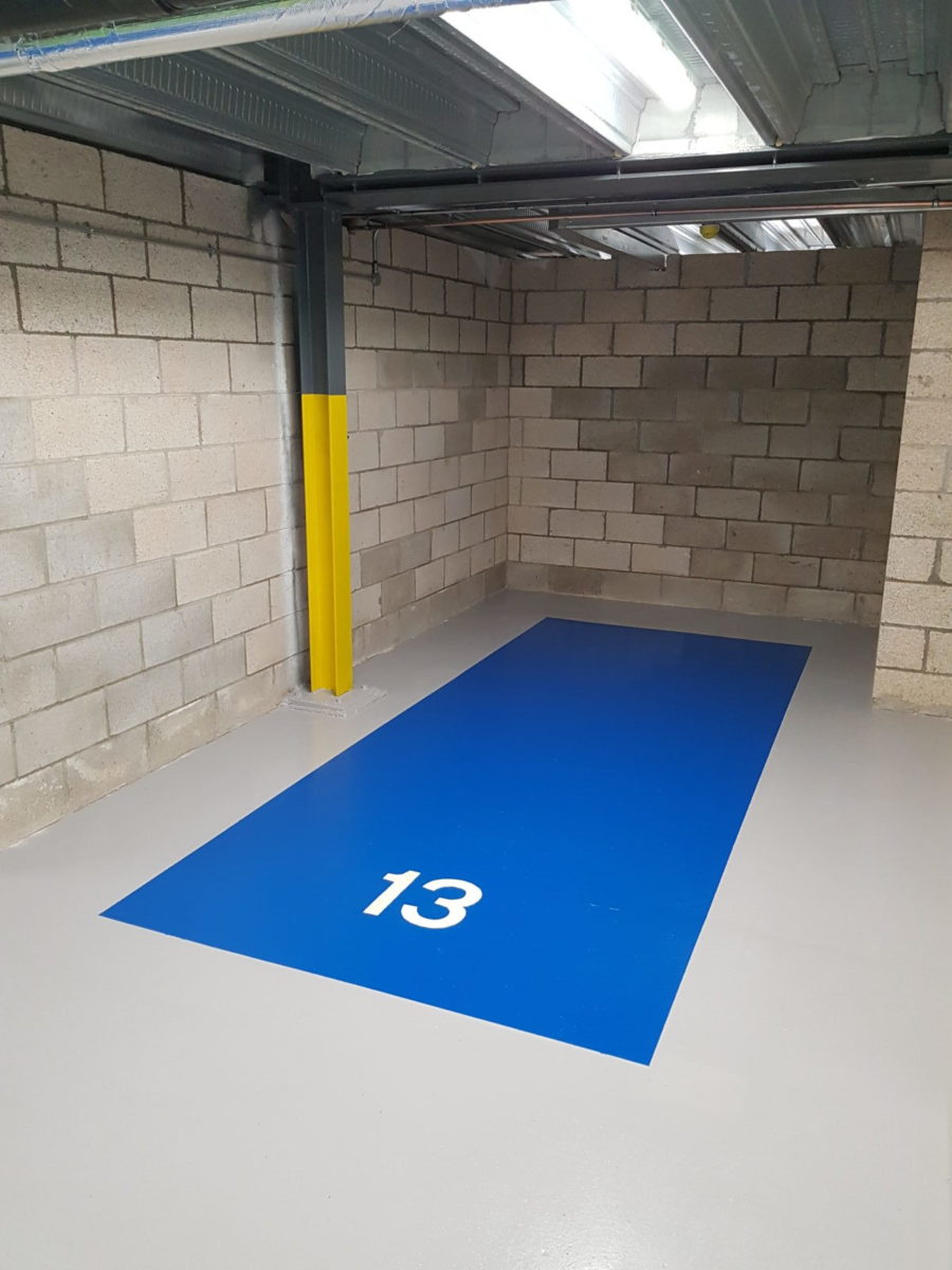 industrial concrete floor coatings in car park