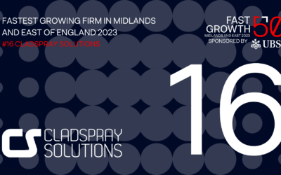 Cladspray Solutions: Named 16th on the  Fast Growth 50 Index for 2023!